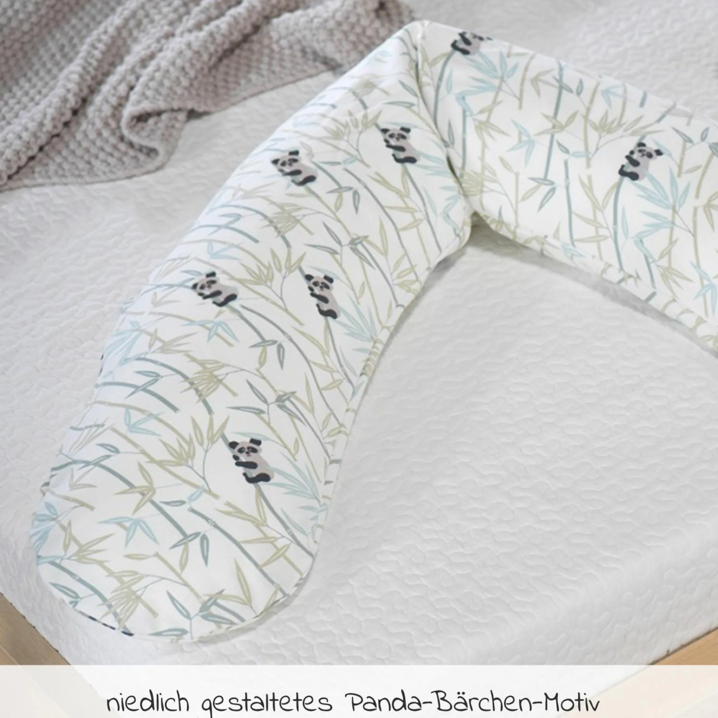 Stillkissen Das Original mit Polyesterhohlfaser-Füllung inkl. Bezug 190 cm - Bambus-Bär