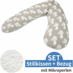 Stillkissen Das Original mit Mikroperlen-Füllung inkl. Bezug 190 cm - Wüstenkönig - Taupe