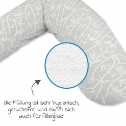 Stillkissen Das Original mit Mikroperlen-Füllung inkl. Bezug Bamboo 190 cm - Bambuswald