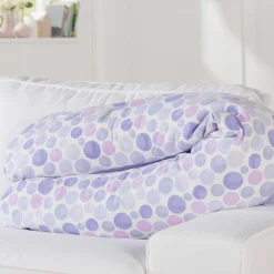 Stillkissen Das Original mit Polyesterhohlfaser-Füllung inkl. Bezug 190 cm - Waterdots - Lila