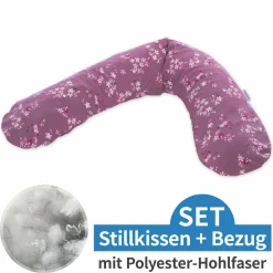 Stillkissen Das Original mit Polyesterhohlfaser-Füllung inkl. Bezug 190 cm - Blümchentraum