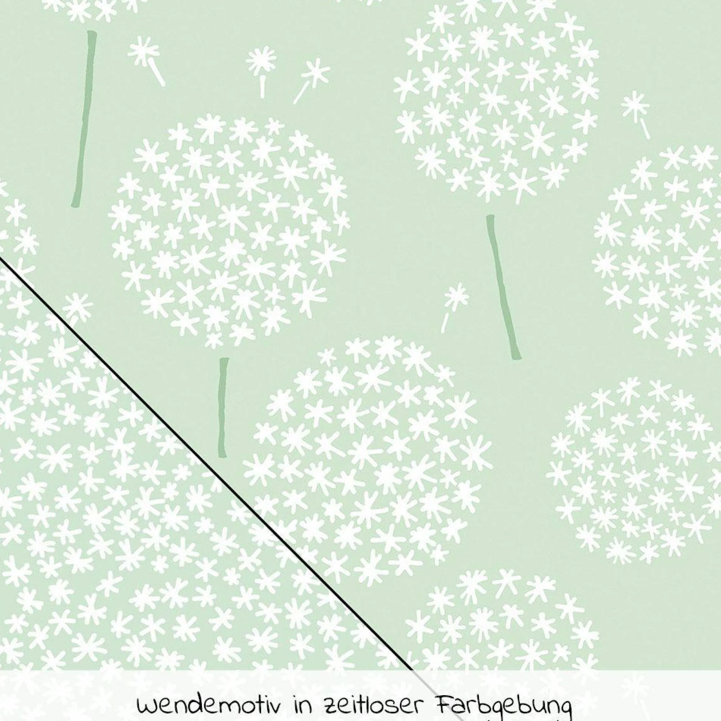 Stillkissen Das Original mit Polyesterhohlfaser-Füllung inkl. Bezug 190 cm - Pusteblume - Zartgrün