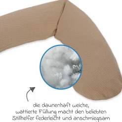 Stillkissen Das Original mit Polyesterhohlfaser-Füllung inkl. Bezug Feinstrick 190 cm - Savannah