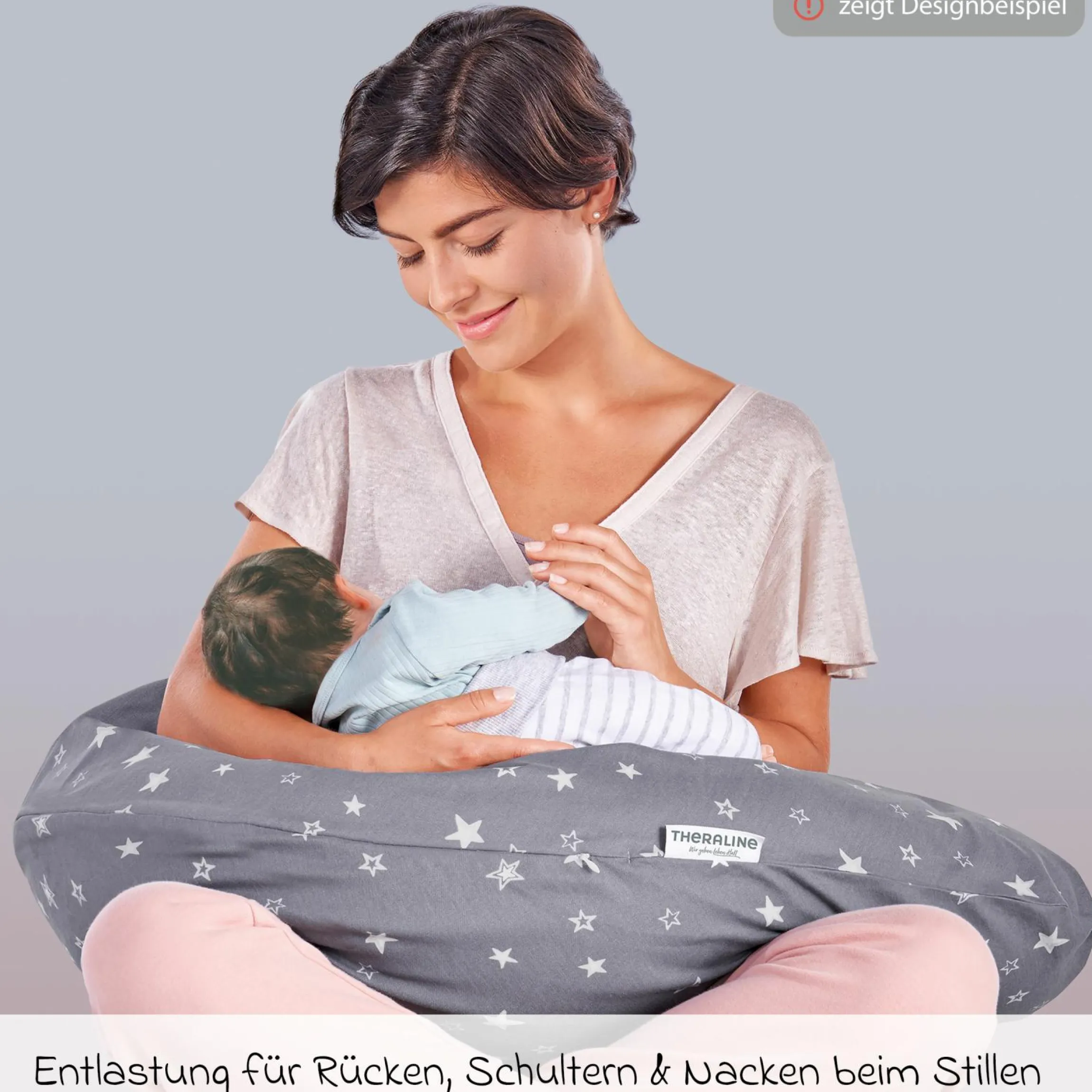 Stillkissen Das Original mit Polyesterhohlfaser-Füllung inkl. Bezug Feinstrick 190 cm - Savannah