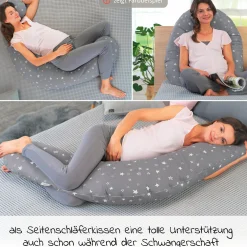 Stillkissen Das Original mit Polyesterhohlfaser-Füllung inkl. Bezug Feinstrick 190 cm - Creme