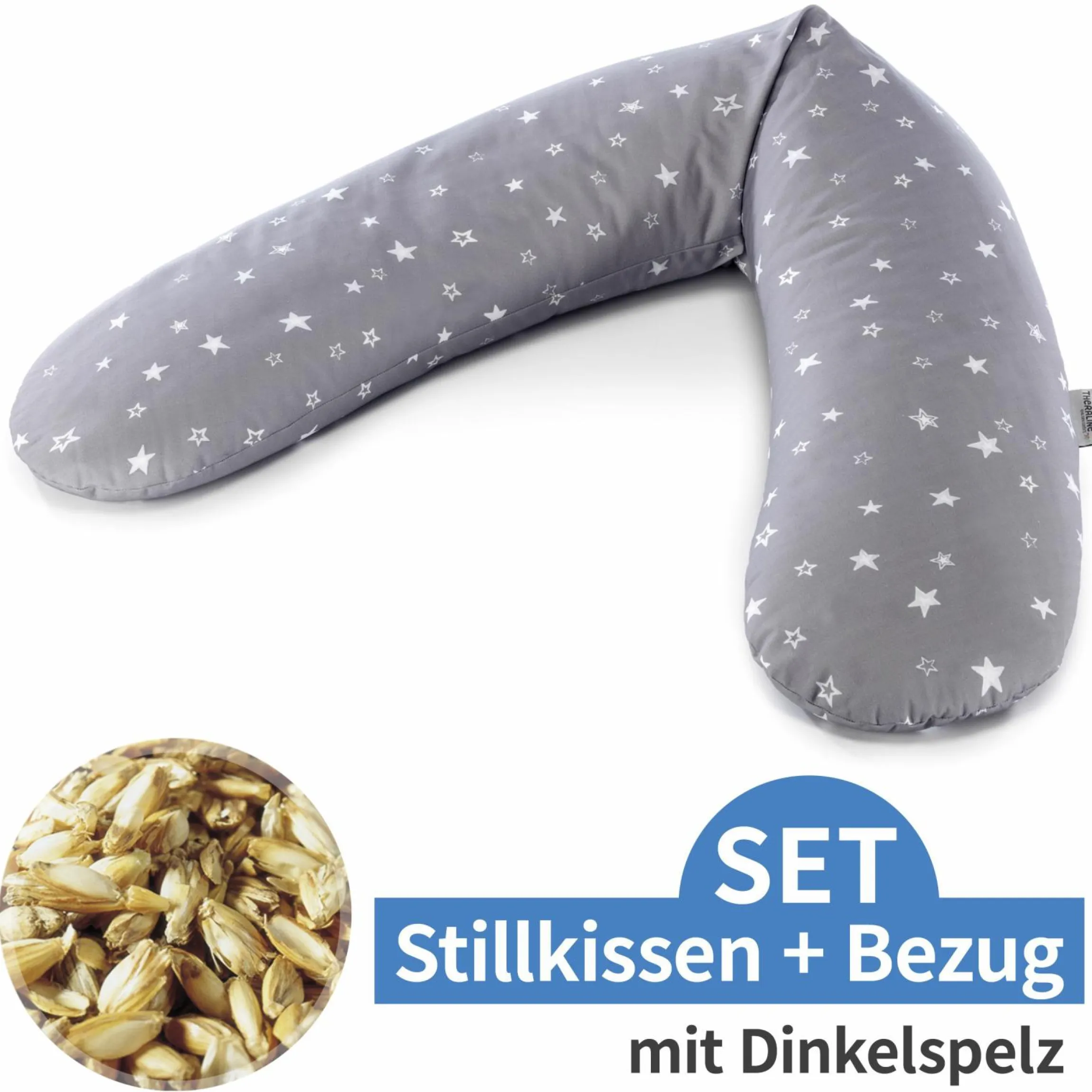 Stillkissen Das Original mit Dinkelspelz-Füllung inkl. Bezug 190 cm - Sternenhimmel