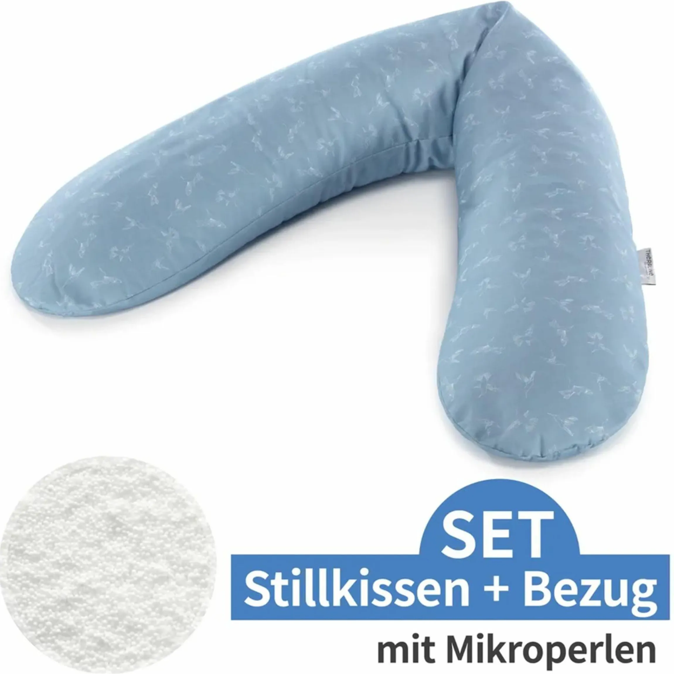 Stillkissen Das Original mit Mikroperlen-Füllung inkl. Bezug 190 cm - Kolibris
