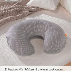 Stillkissen Das Wynnie mit Polyesterhohlfaser-Füllung inkl. Bezug Jersey - Grau