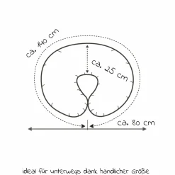 Stillkissen Das Wynnie mit Polyesterhohlfaser-Füllung inkl. Bezug Jersey - Grau