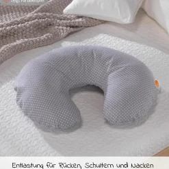 Stillkissen Das Wynnie mit Polyesterhohlfaser-Füllung inkl. Bezug - Sterne - Cappuccino