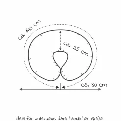 Stillkissen Das Wynnie mit Polyesterhohlfaser-Füllung inkl. Bezug - Sterne - Cappuccino