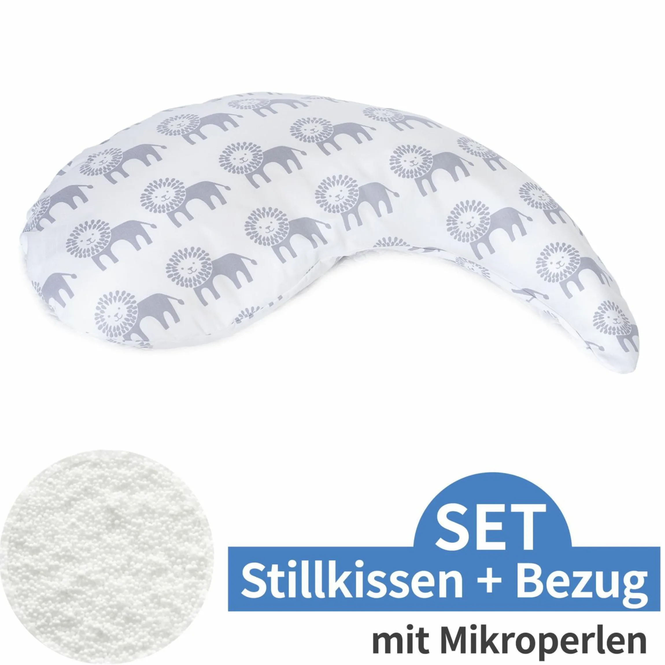 Stillkissen Das Yinnie mit Mikroperlen-Füllung inkl. Bezug 135 cm - Wüstenkönig