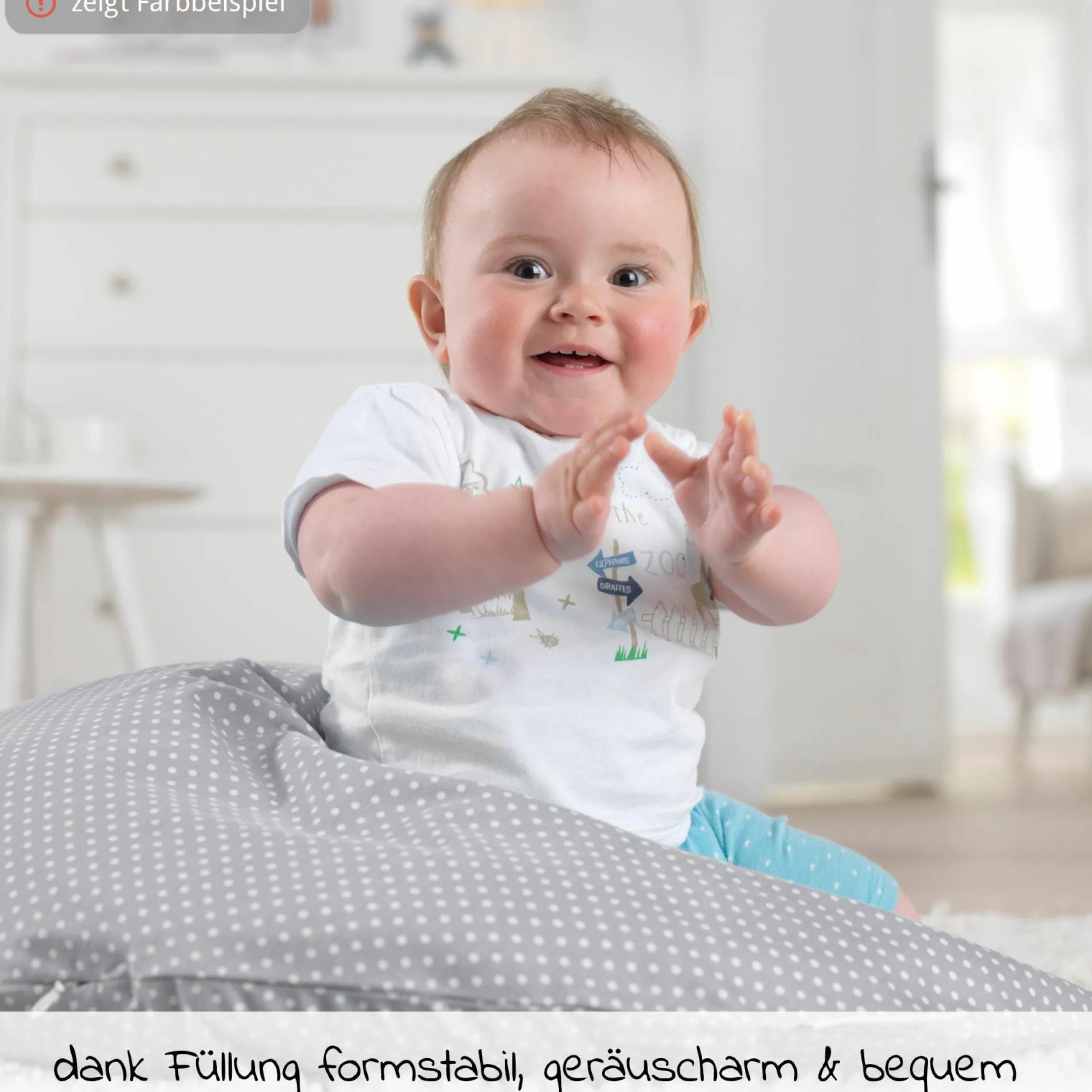 Stillkissen Das Yinnie mit Mikroperlen-Füllung inkl. Bezug 135 cm - Wüstenkönig