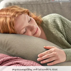 Stillkissen Der Bambusmond - mit Mikroperlen-Füllung inkl. Bezug Bamboo 140 cm - Melange Rosenholz