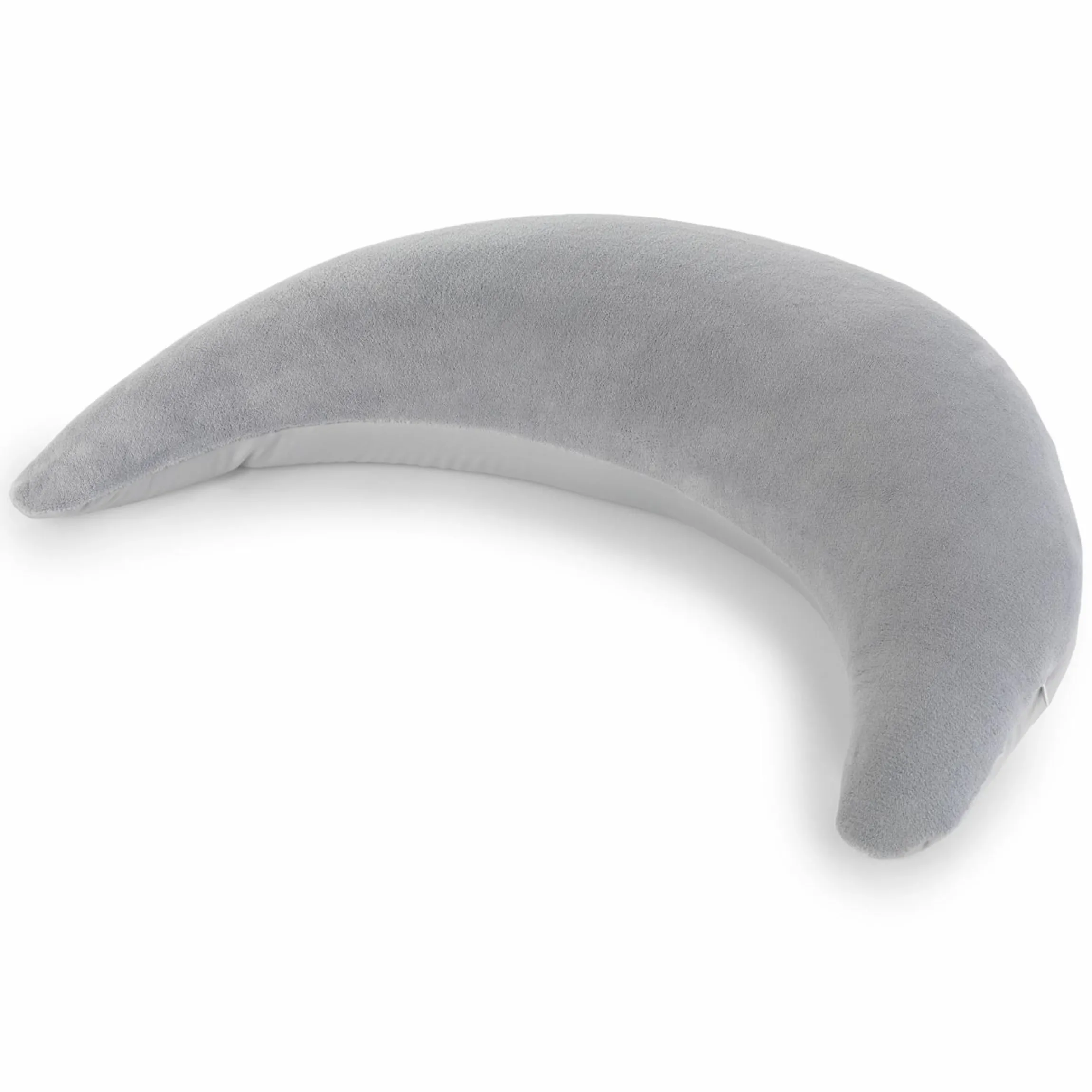 Stillkissen Der Plüschmond mit Mikroperlen-Füllung 140 cm - Silbergrau