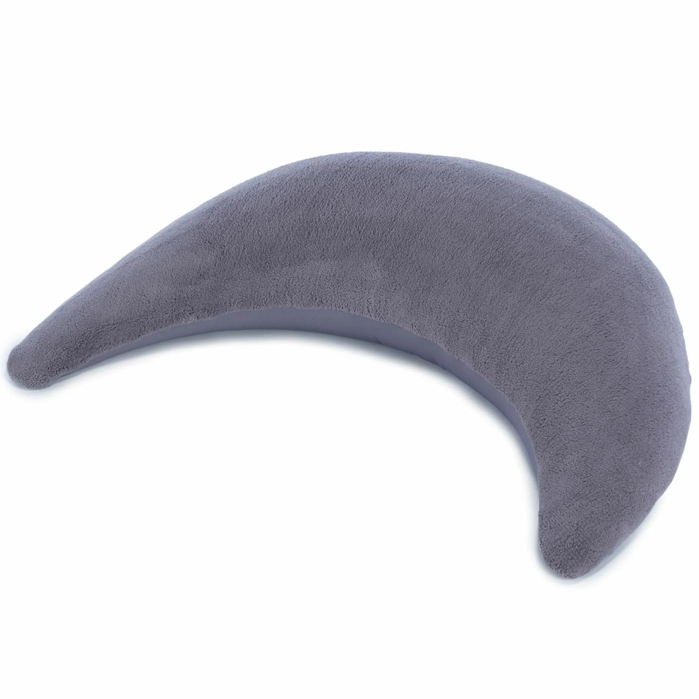 Stillkissen Der Plüschmond mit Mikroperlen-Füllung 140 cm - Steingrau