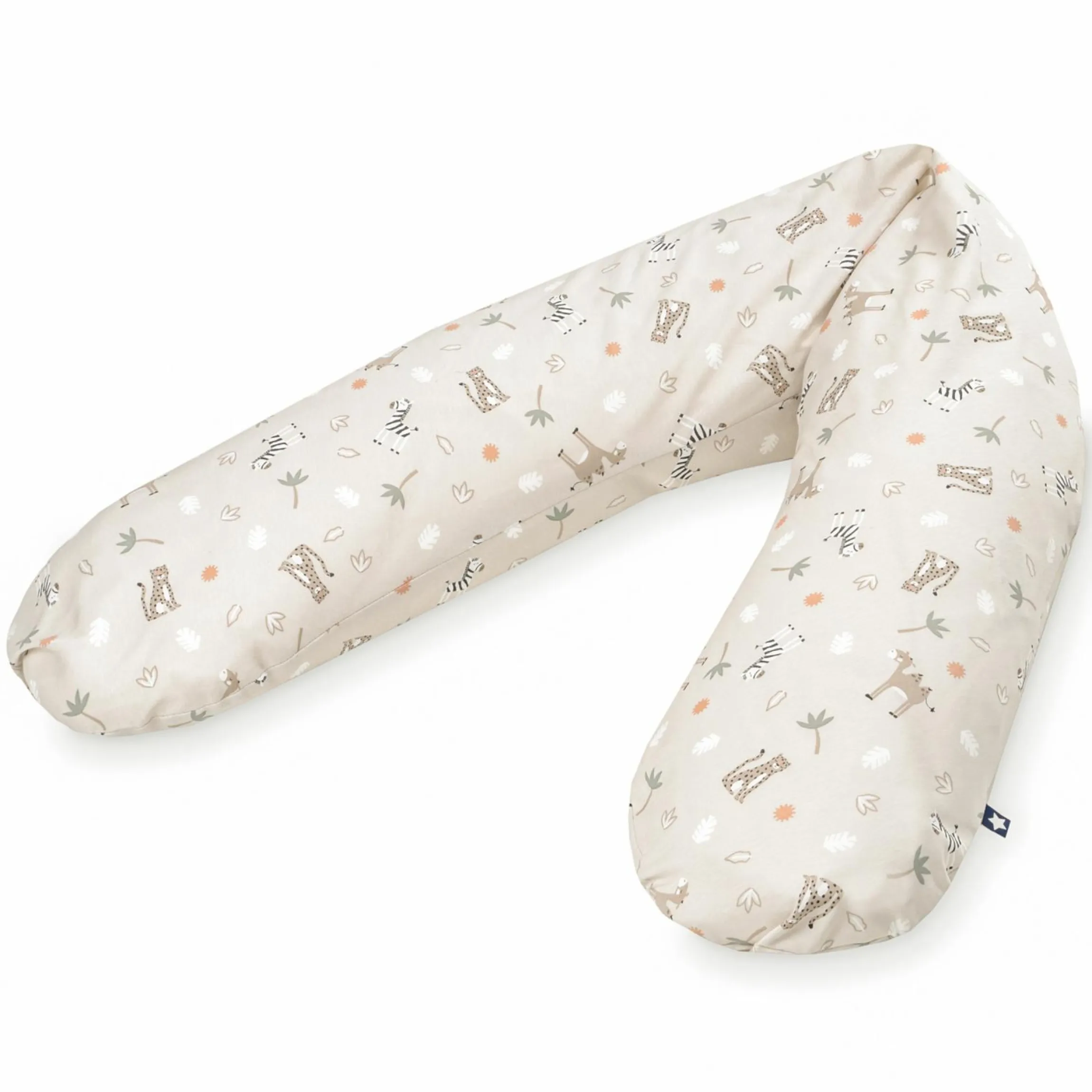 Stillkissen Jersey Mikroperlen-Füllung inkl. Bezug 190 cm - Savanne Beige