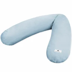Stillkissen Mikroperlen-Füllung inkl. Bezug 190 cm - Musselin - Denim