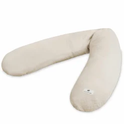 Stillkissen Mikroperlen-Füllung inkl. Bezug 190 cm - Musselin - Sand