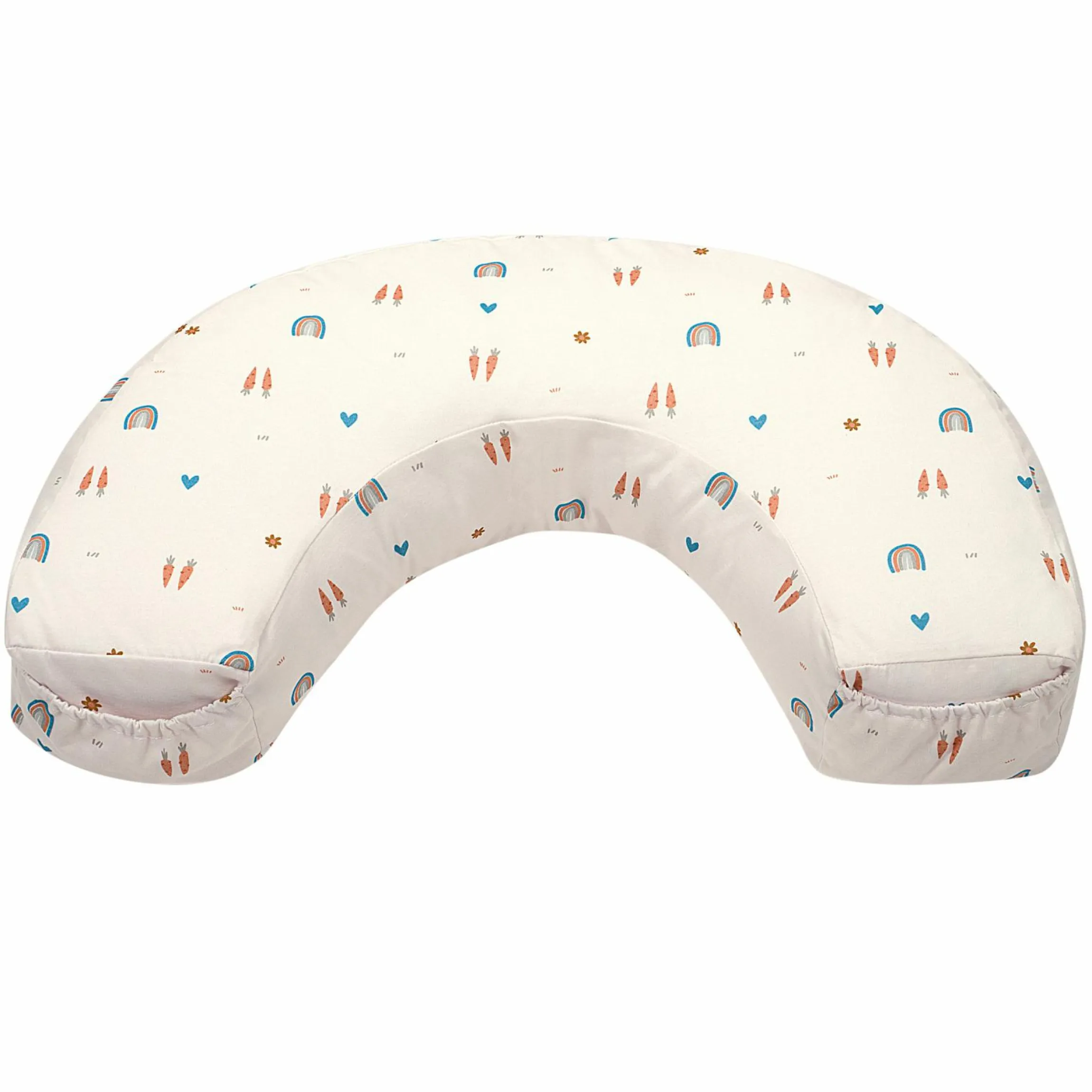 Stillkissen mit Tasche am Jersey-Bezug 124 cm - Rainbow - Ecru - Kollektion 2024