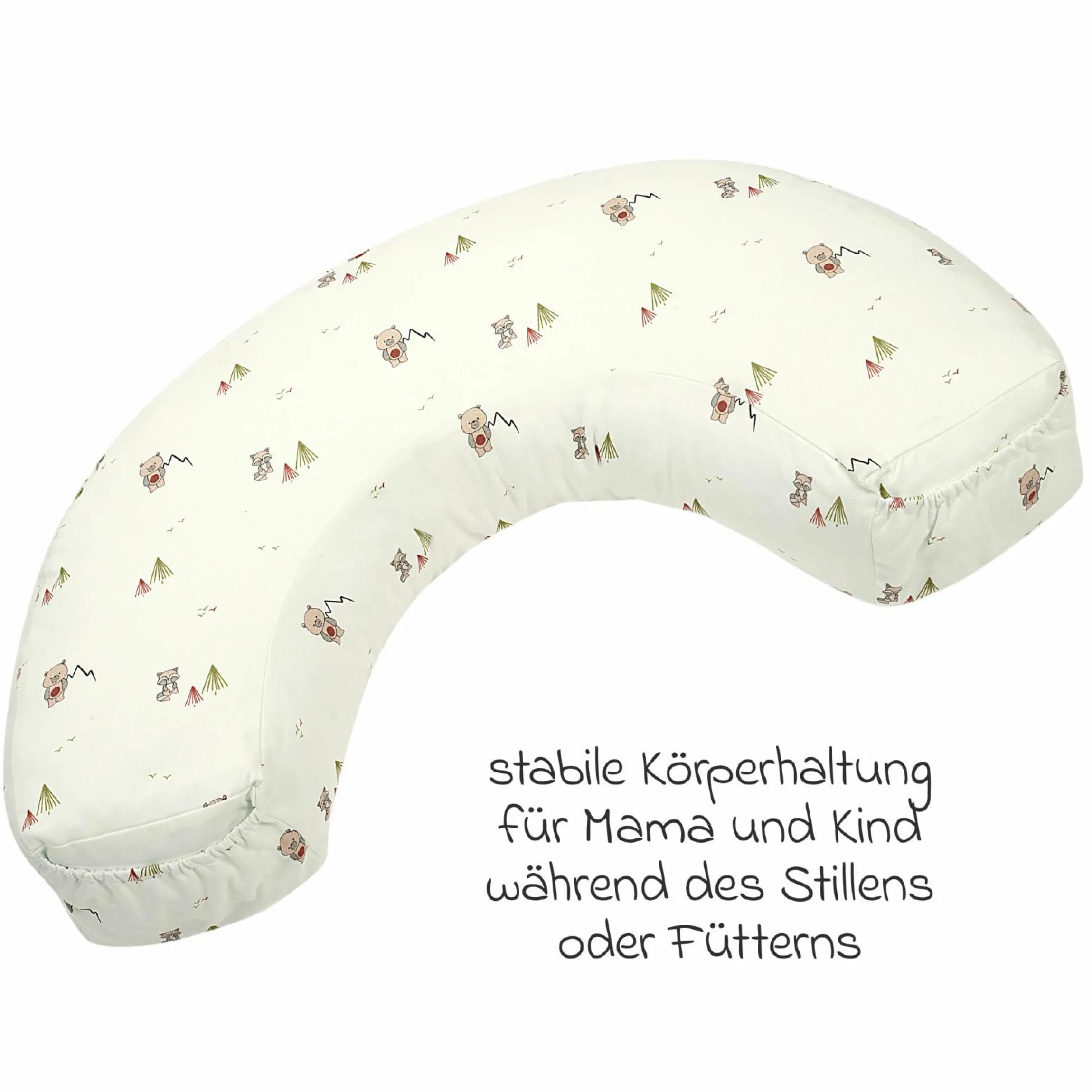 Stillkissen mit Tasche am Jersey-Bezug 124 cm - TwoFriends - Nature - Kollektion 2024