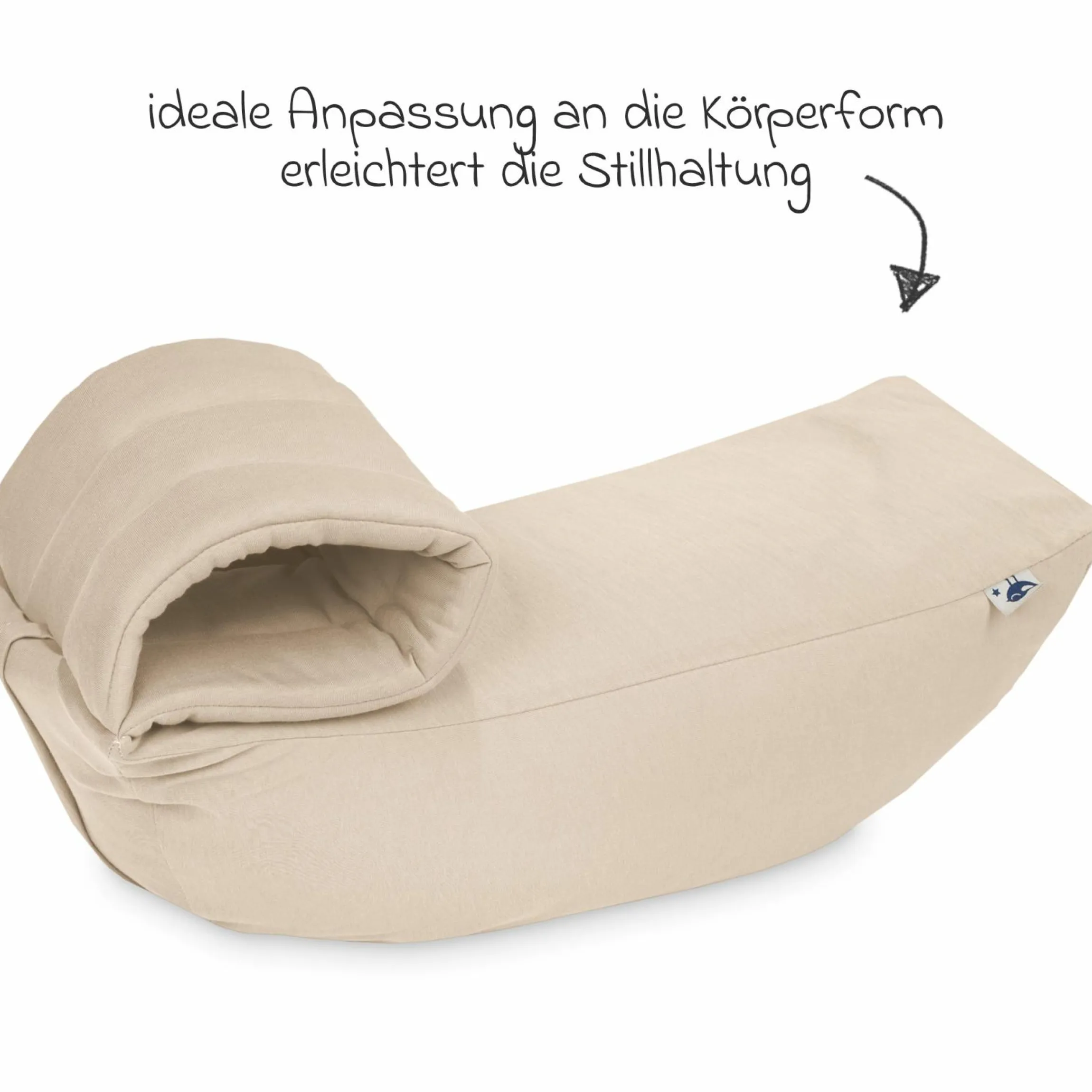 Stillkissen Move mit gepolsteter Armschlaufe - Sand