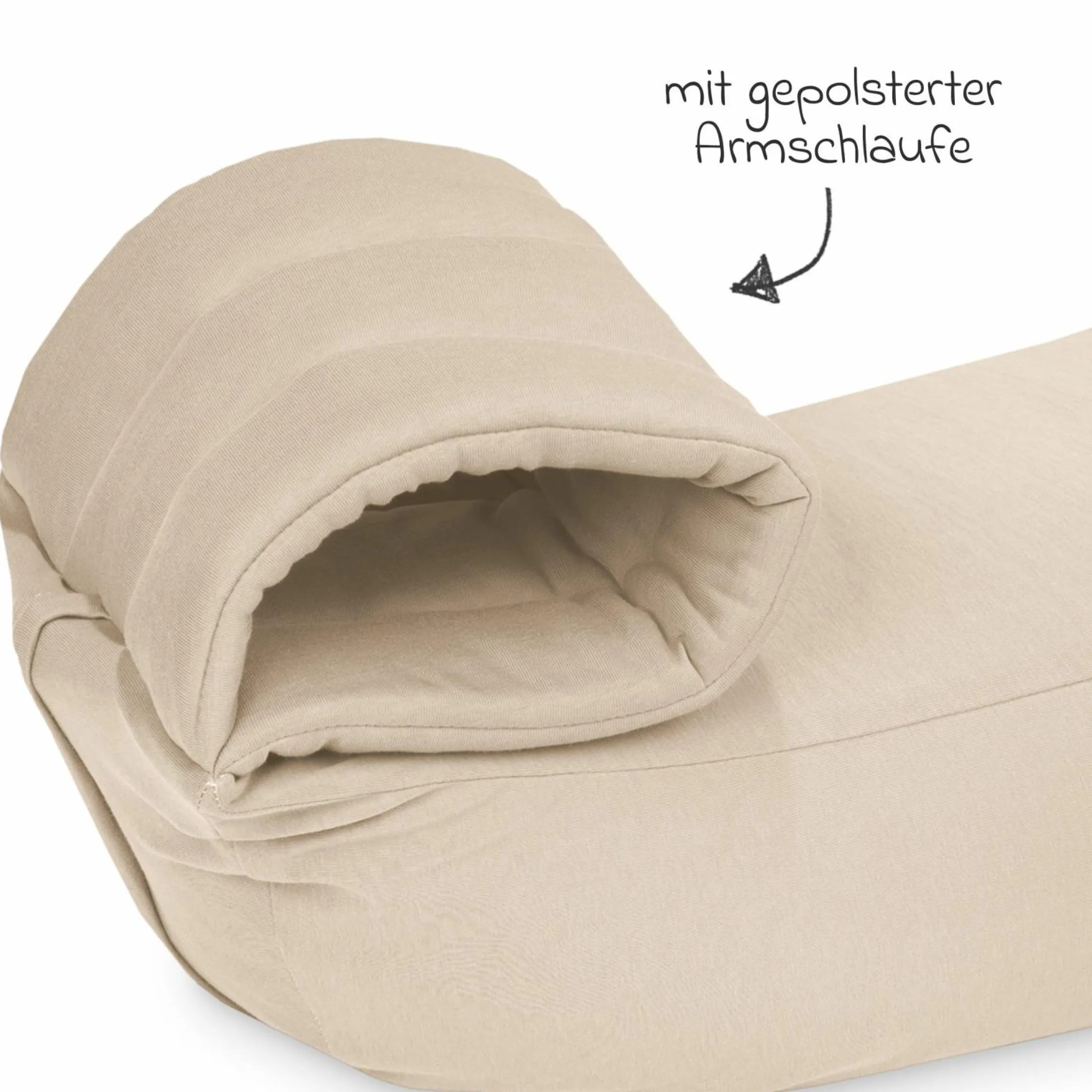 Stillkissen Move mit gepolsteter Armschlaufe - Sand