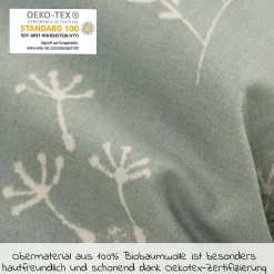Stillkissen Nappy Mikroperlen-Füllung inkl. Bezug 190 cm - Organic - Wildflower