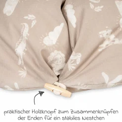 Stillkissen Nappy Mikroperlen-Füllung inkl. Bezug 190 cm - Jungle Dream