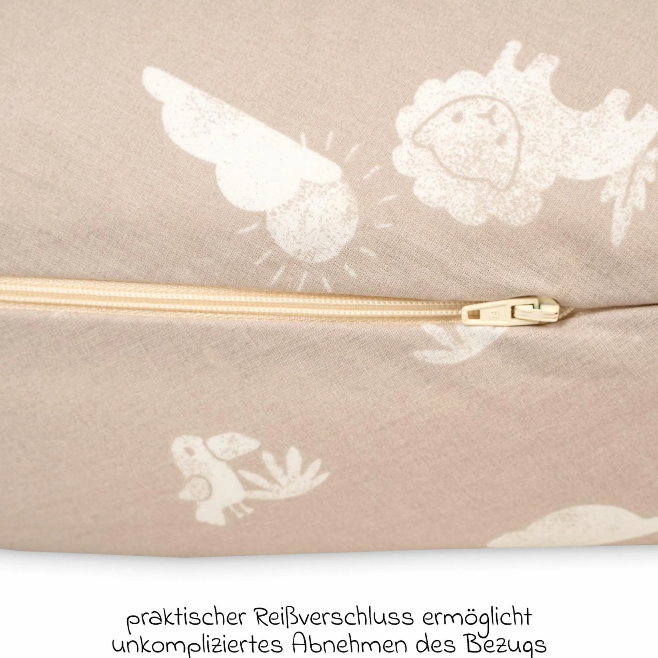 Stillkissen Nappy Mikroperlen-Füllung inkl. Bezug 190 cm - Jungle Dream