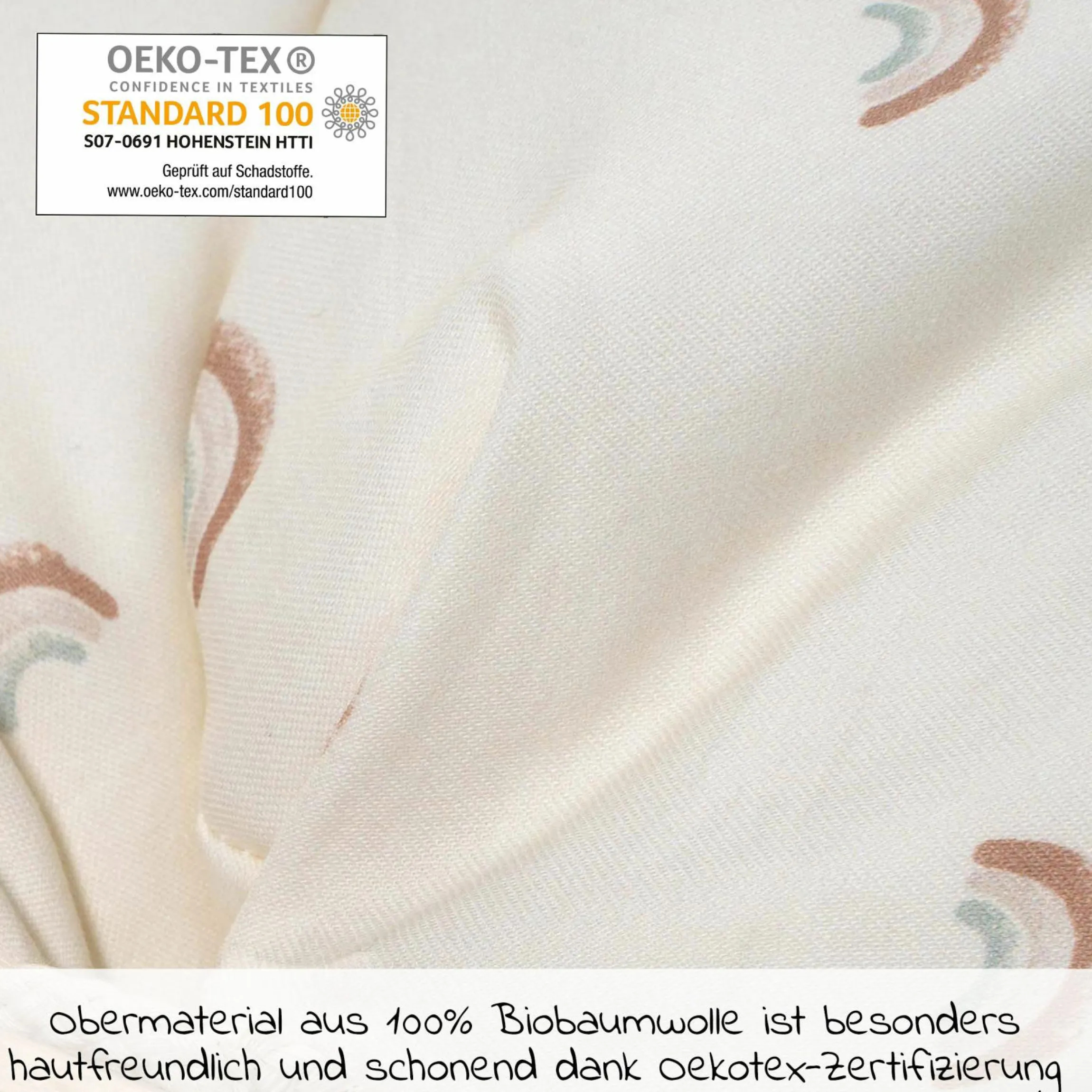 Stillkissen Nappy Mikroperlen-Füllung inkl. Bezug 190 cm - Organic - Rainbow