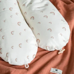 Stillkissen Nappy Mikroperlen-Füllung inkl. Bezug 190 cm - Organic - Rainbow