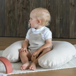 Stillkissen Softy - mit Mikroperlen-Füllung inkl. Organic Cotton Bezug 150 cm - Tetra Sand
