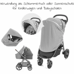 Stillschal / Stilltuch / Sichtschutz beim Stillen - Grau