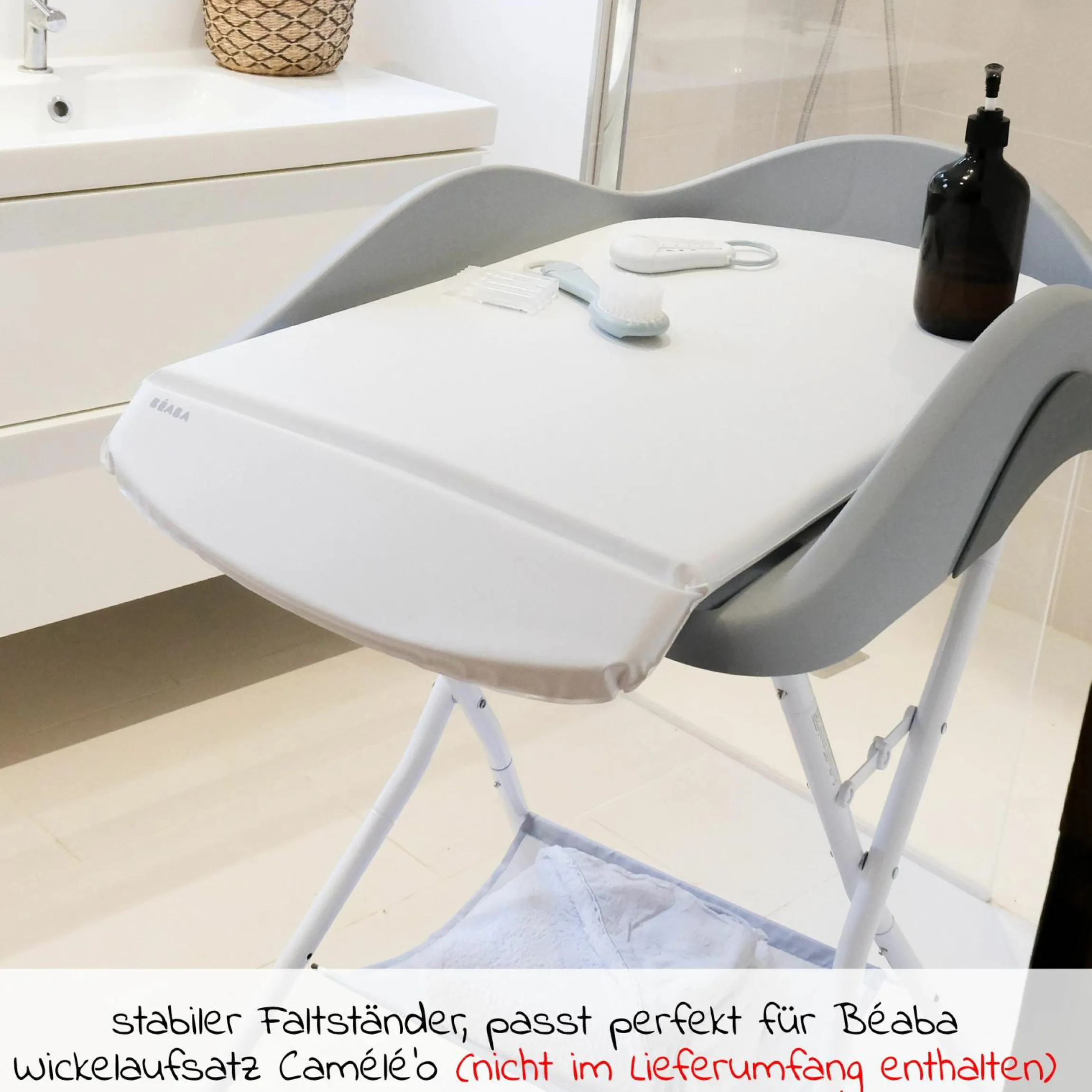 Ständer für Badewanne + Wickeltisch Camele'o - Light Mist