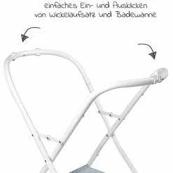 Ständer für Badewanne + Wickeltisch Camele'o - Light Mist