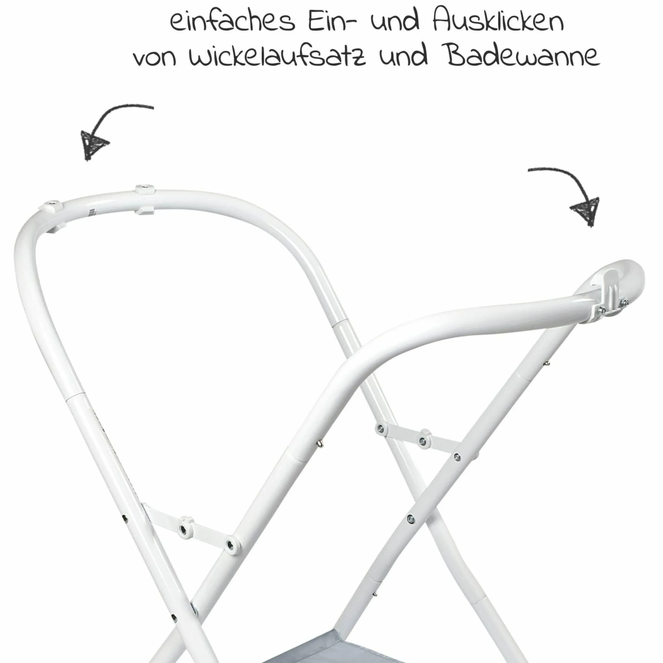 Ständer für Badewanne + Wickeltisch Camele'o - Light Mist