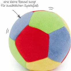 Stoffball mit Rassel