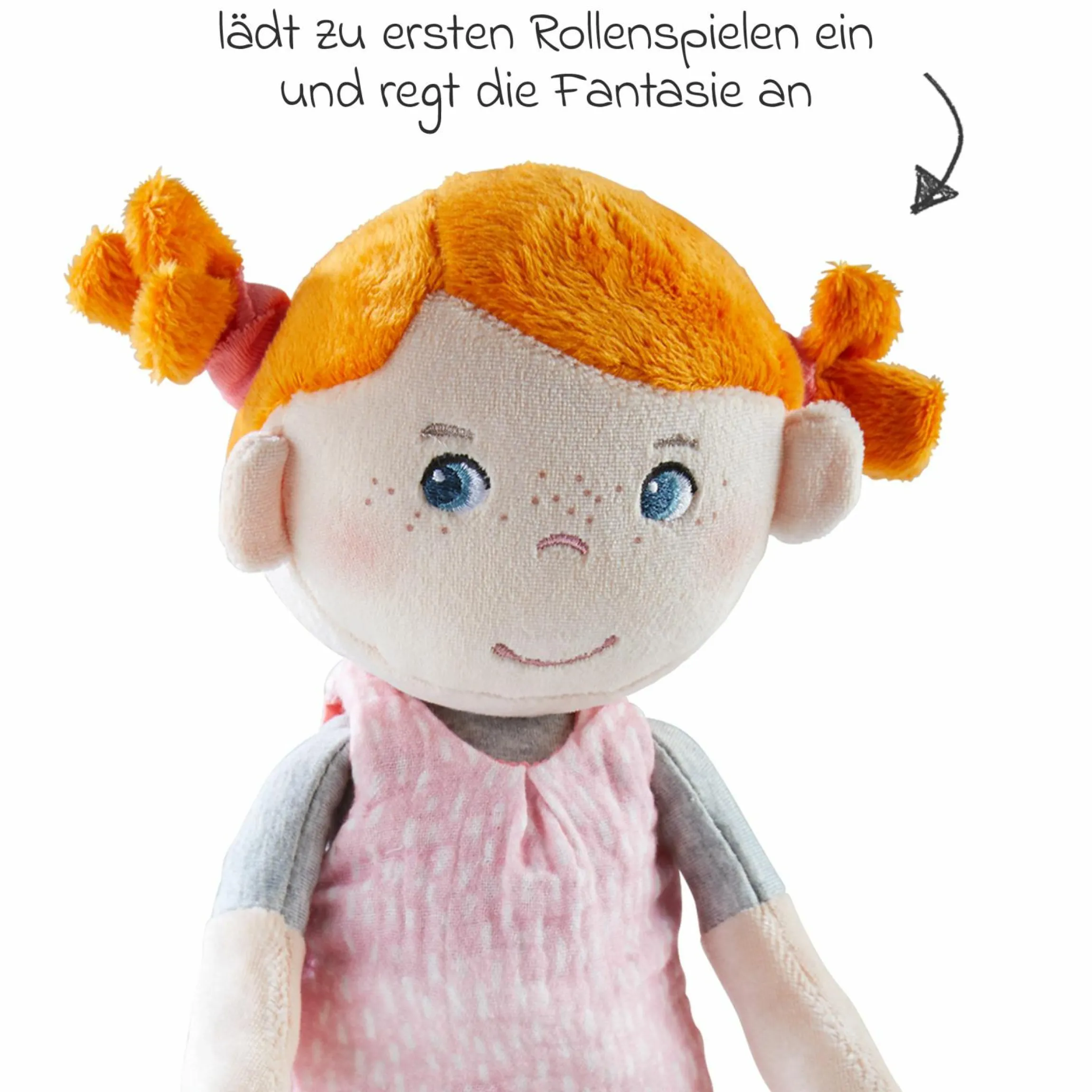 Stoffpuppe / Kuschelpuppe Juna 25 cm