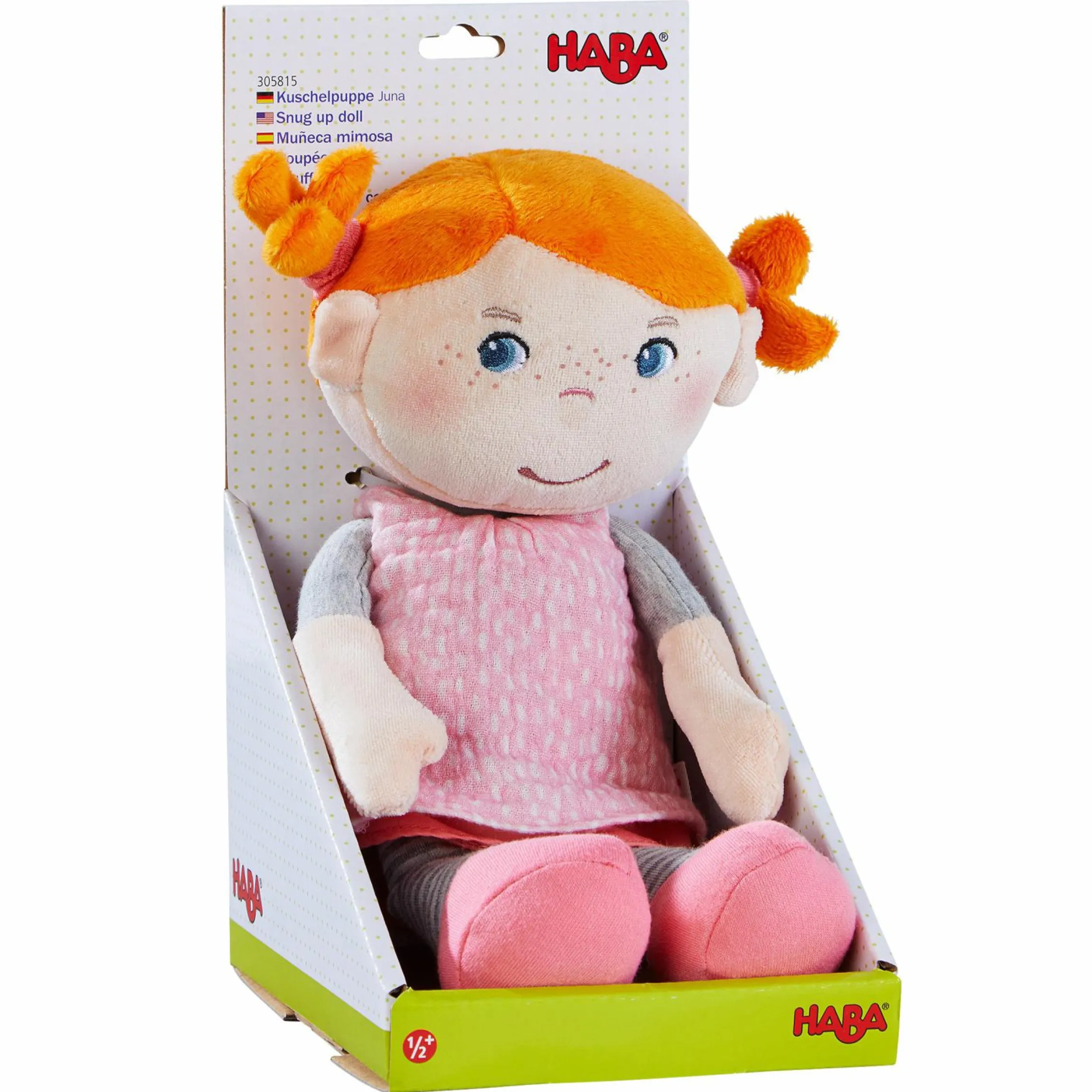 Stoffpuppe / Kuschelpuppe Juna 25 cm