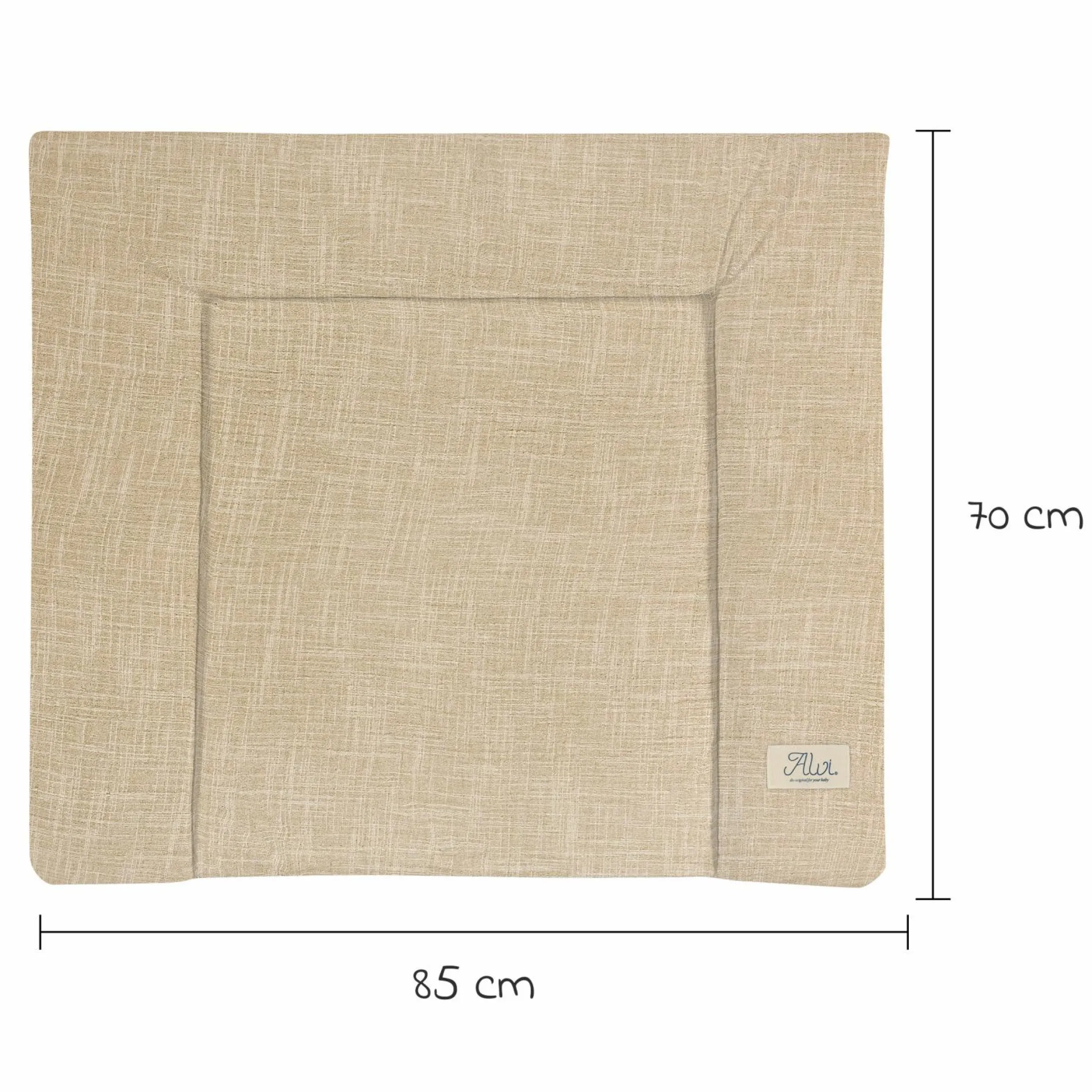 Stoff-Wickelauflage 70 x 85 cm - Slub Muslin
