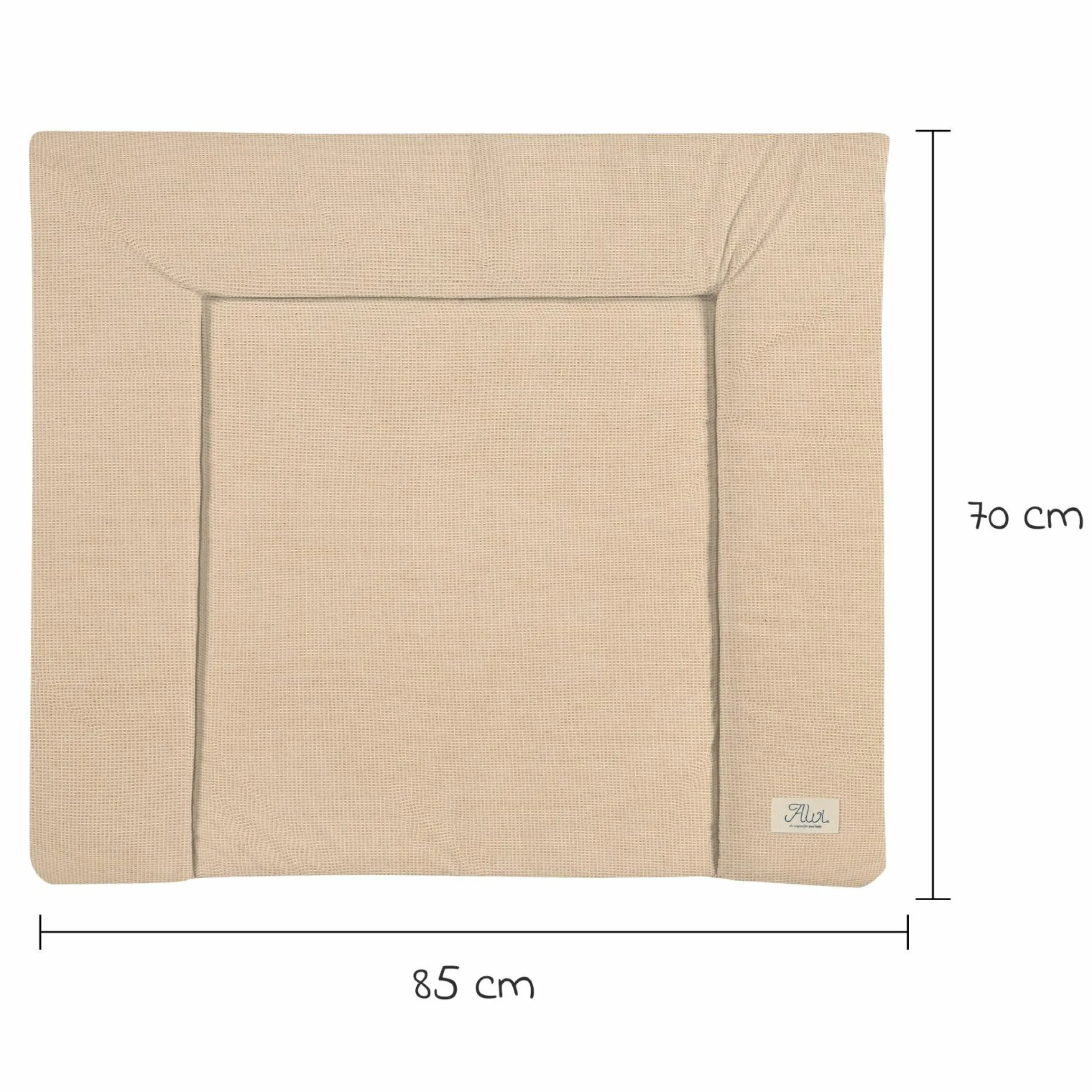 Stoff-Wickelauflage 70 x 85 cm - Waffelpique
