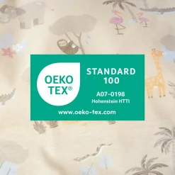 Stoff-Wickelauflage Jersey 70 x 85 cm - Jungle