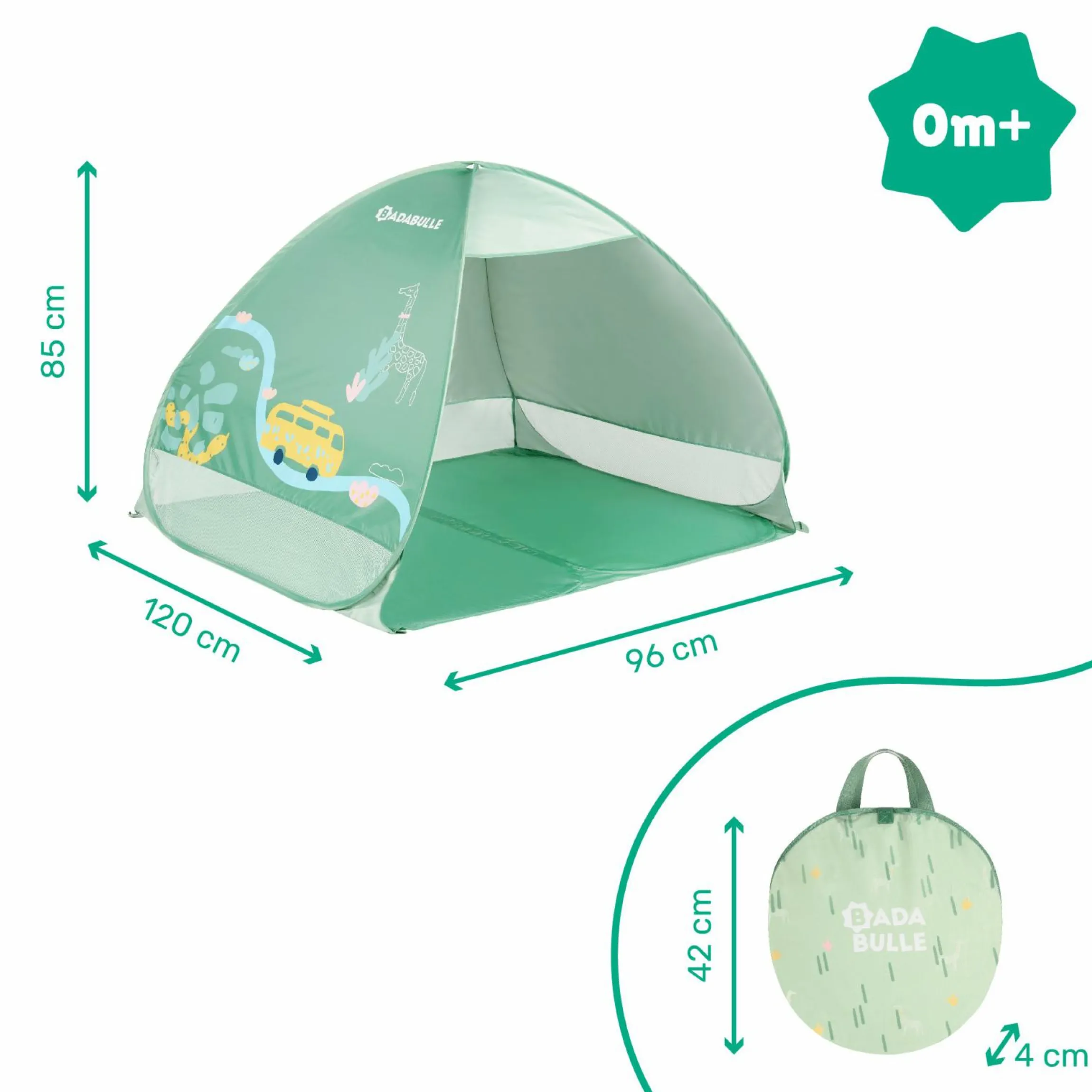Strandmuschel mit UV-Schutz