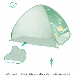 Strandmuschel mit UV-Schutz