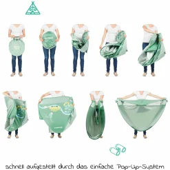 Strandmuschel mit UV-Schutz