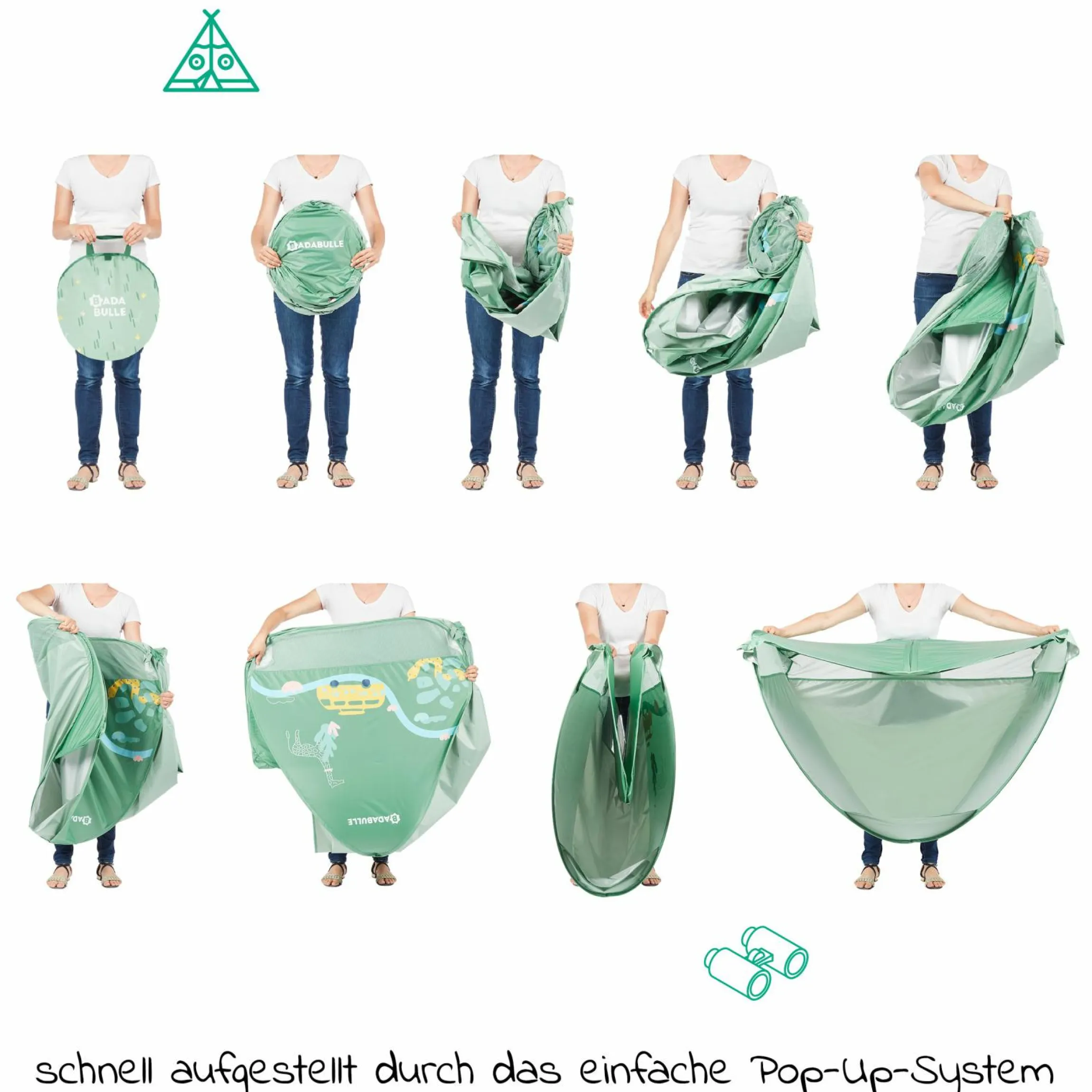Strandmuschel mit UV-Schutz