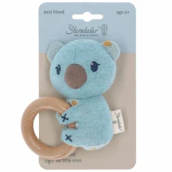 Strick-Greifling mit Holz aus Bio-Baumwolle - Koala Kalla