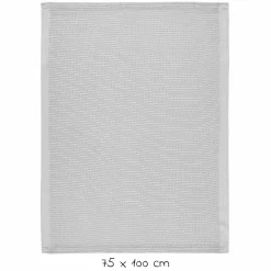 Strick-Kuscheldecke Organic Cotton 75 x 100 cm - Piqué Grau
