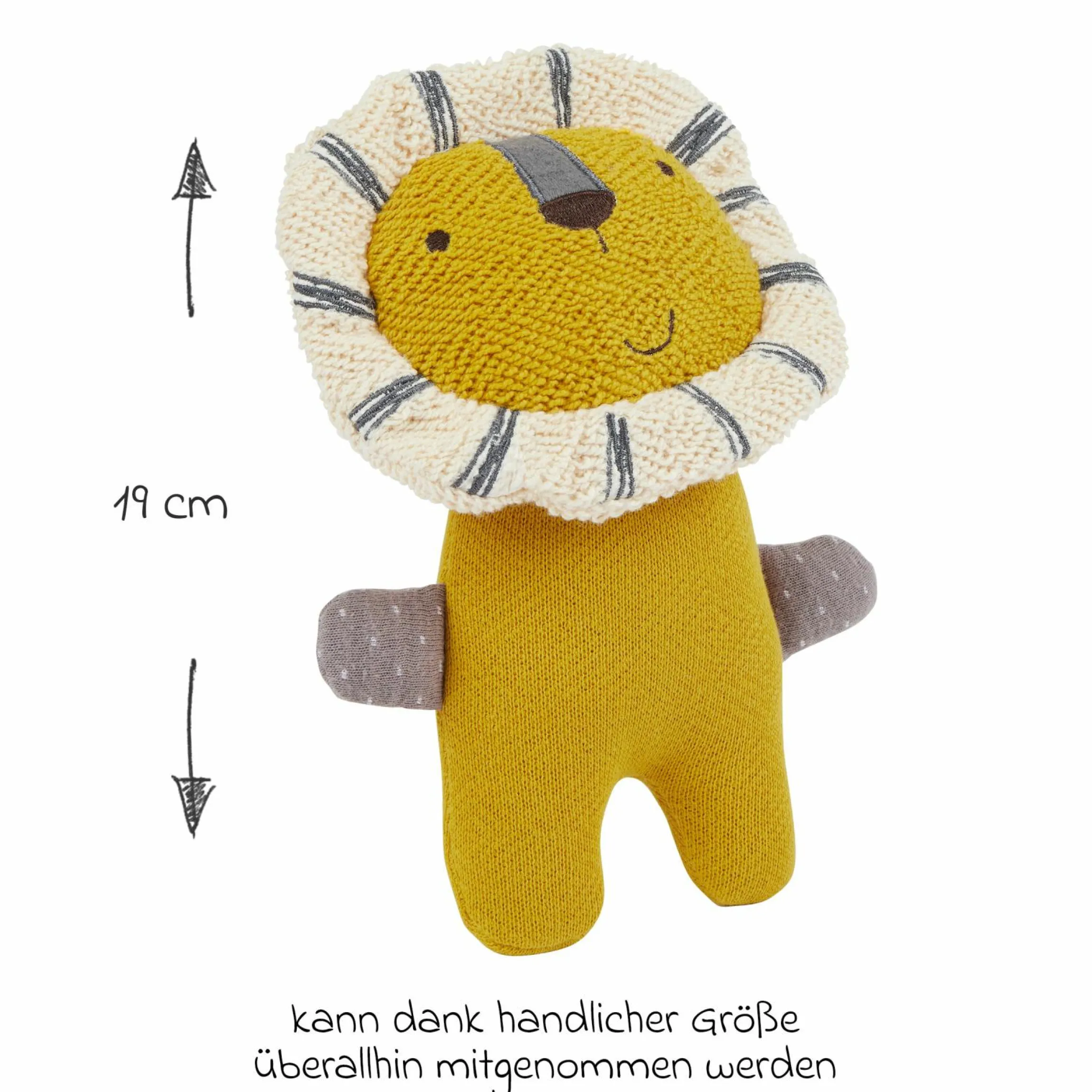 Strick-Kuscheltier - Löwe